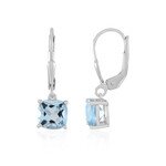Orecchini in argento con Topazio Blu Cielo