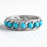 Anello in argento con Turchese Sleeping Beauty