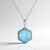 Collana in argento con Quarzo blu pastello