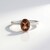 Bague en argent et Quartz fumé