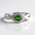 Anello in argento con Diopside Russo