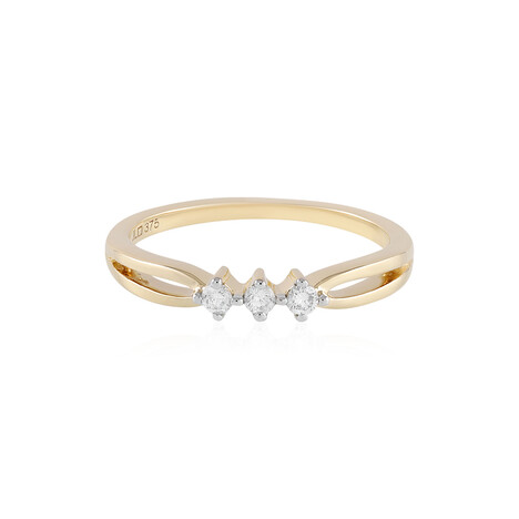 9K SI1 (H) Diamond Gold Ring