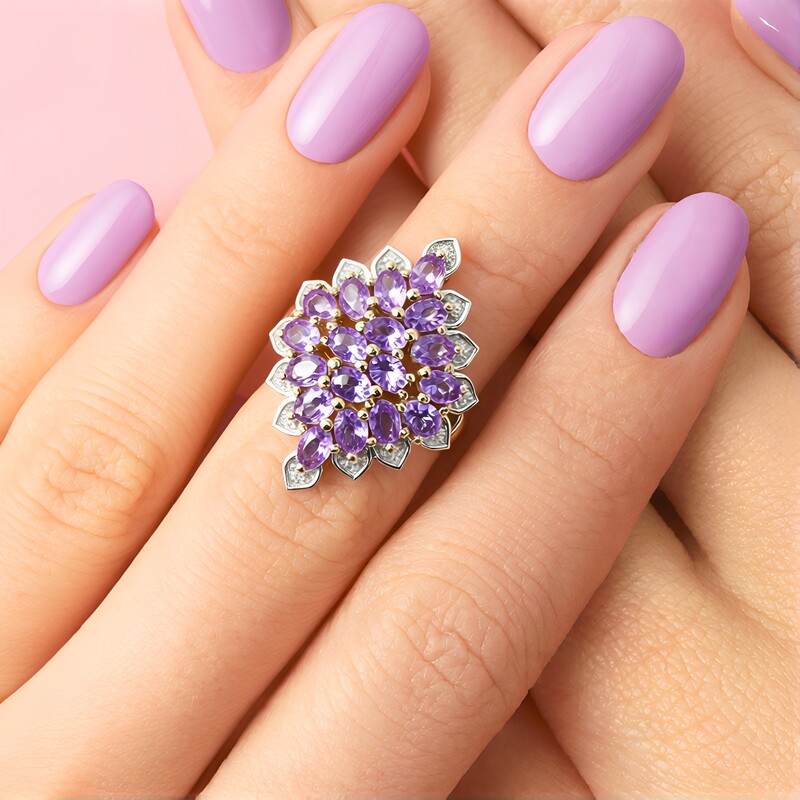 Zilveren ring met tanzanieten