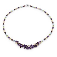 Collana in argento con Topazio Blu Cielo