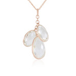 Collana in argento con Quarzo Bianco (KM by Juwelo)