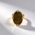 Anello in argento con Legno Fossile