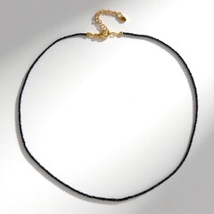 Collana in argento con Diamante Nero