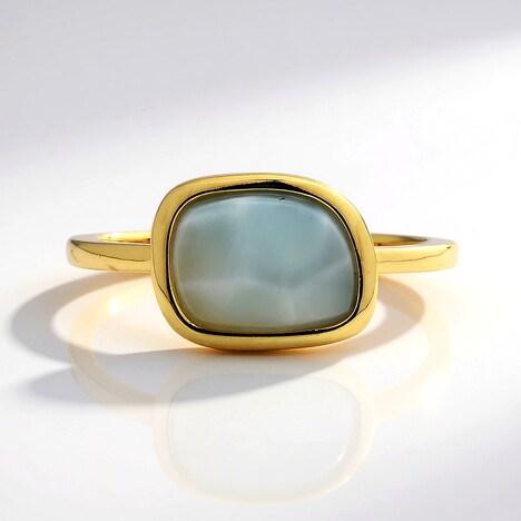 Anello in argento con Larimar