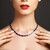 Royal Blue Hematite Silver Necklace