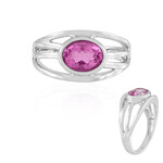 Zilveren ring met een roze kwarts