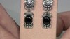 Pendientes en plata con Ágata negro (Desert Chic)