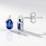 Orecchini in argento con Cianite del Nepal