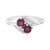 Zilveren ring met Madagaskar Robijnen