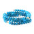 Neon Blue Apatite Steel Bangle (Riya)