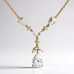 Collana in argento con Topazio Bianco