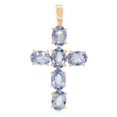 Pendentif en or et Tanzanite caméléon