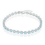 Bracelet en argent et Topaze bleu ciel