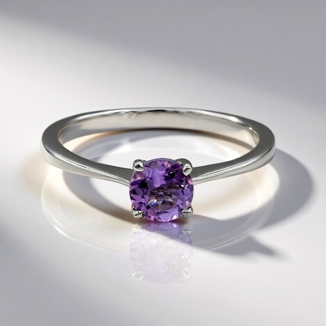 Anello in argento con Ametista