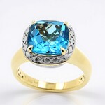 Bague en argent et Topaze de Marambaia (de Melo Essence)