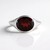 Anello in argento con Granato Mozambico