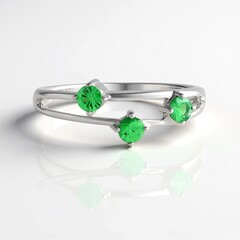 Anello in argento con Lemshuku Tsavorite