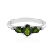 Anello in argento con Diopside Russo
