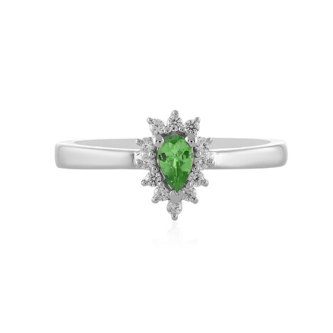 Anello in argento con Tsavorite