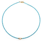 Collar en plata con Apatita azul