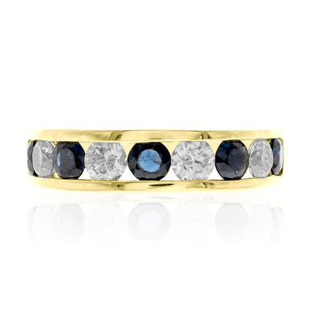 Gouden ring met Blauwe Ceylon saffieren (CIRARI)