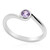 Zilveren ring met een Ceylon paarse saffier
