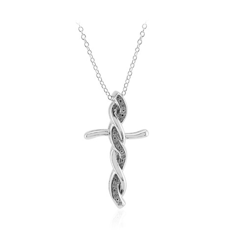 Collana in argento con Diamante I3 (I)