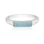 Brasilianischer Aquamarin-Silberring