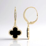 Orecchini in argento con Onice Nero