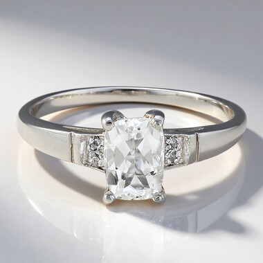 Bague en argent et Goshénite