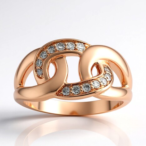 Anello in argento con Diamante Argyle Rose de France I1 (Annette)