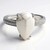Anello placcato in platino con Howlite