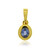 Colgante en plata con Zafiro azul Ceylon