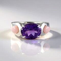 Anello in argento con Ametista del Marocco (de Melo Essence)