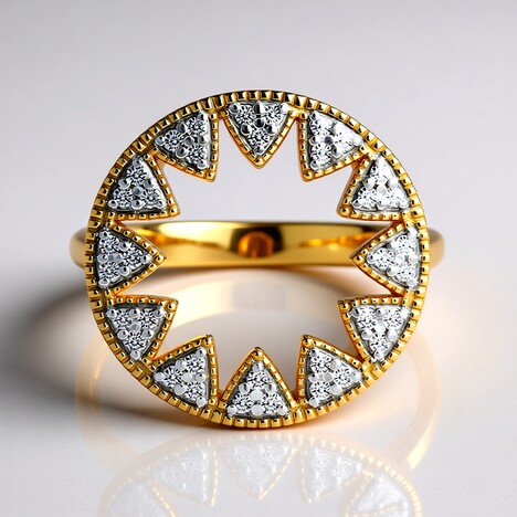 Anello in oro con Diamante SI1 (G) (Annette)