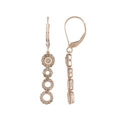 Pendientes en oro con Diamante champán I2 (KM by Juwelo)