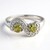 Anello placcato in platino con Tormalina Cuprian