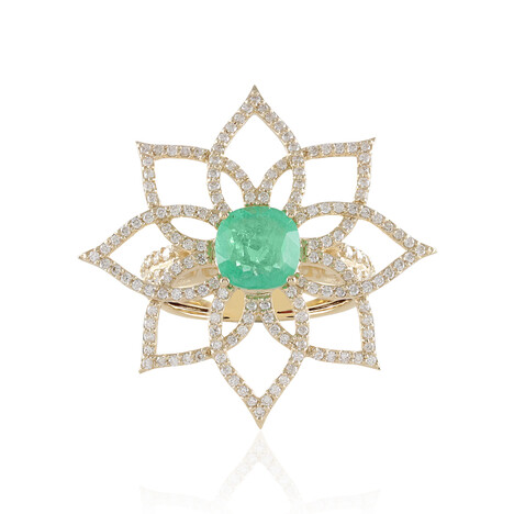 Kolumbianischer Smaragd-Goldring (de Melo)