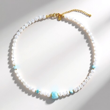 Collana in argento con Larimar