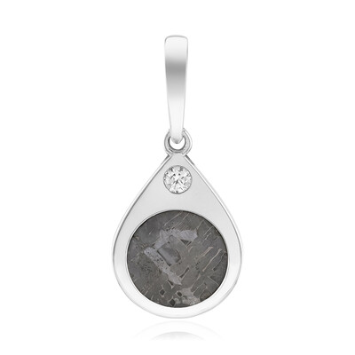 Pendentif en argent et Météorite d'Alétaï