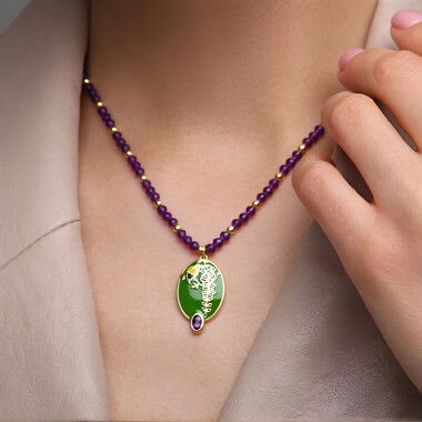 Collana in argento con Ametista