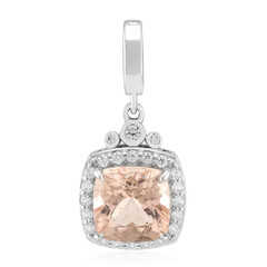 Ciondolo in argento con Morganite Brasiliana