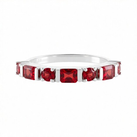 Gouden ring met Tanzania robijnen