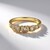 Anello in oro con Diamante Champagne I2 (de Melo)