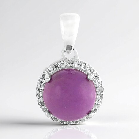 Ciondolo in argento con Fosfosiderite