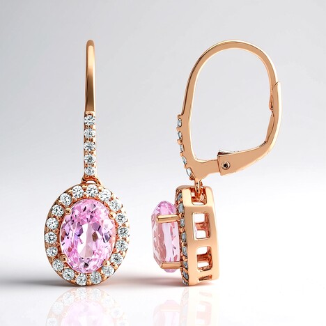 Orecchini in argento con Kunzite